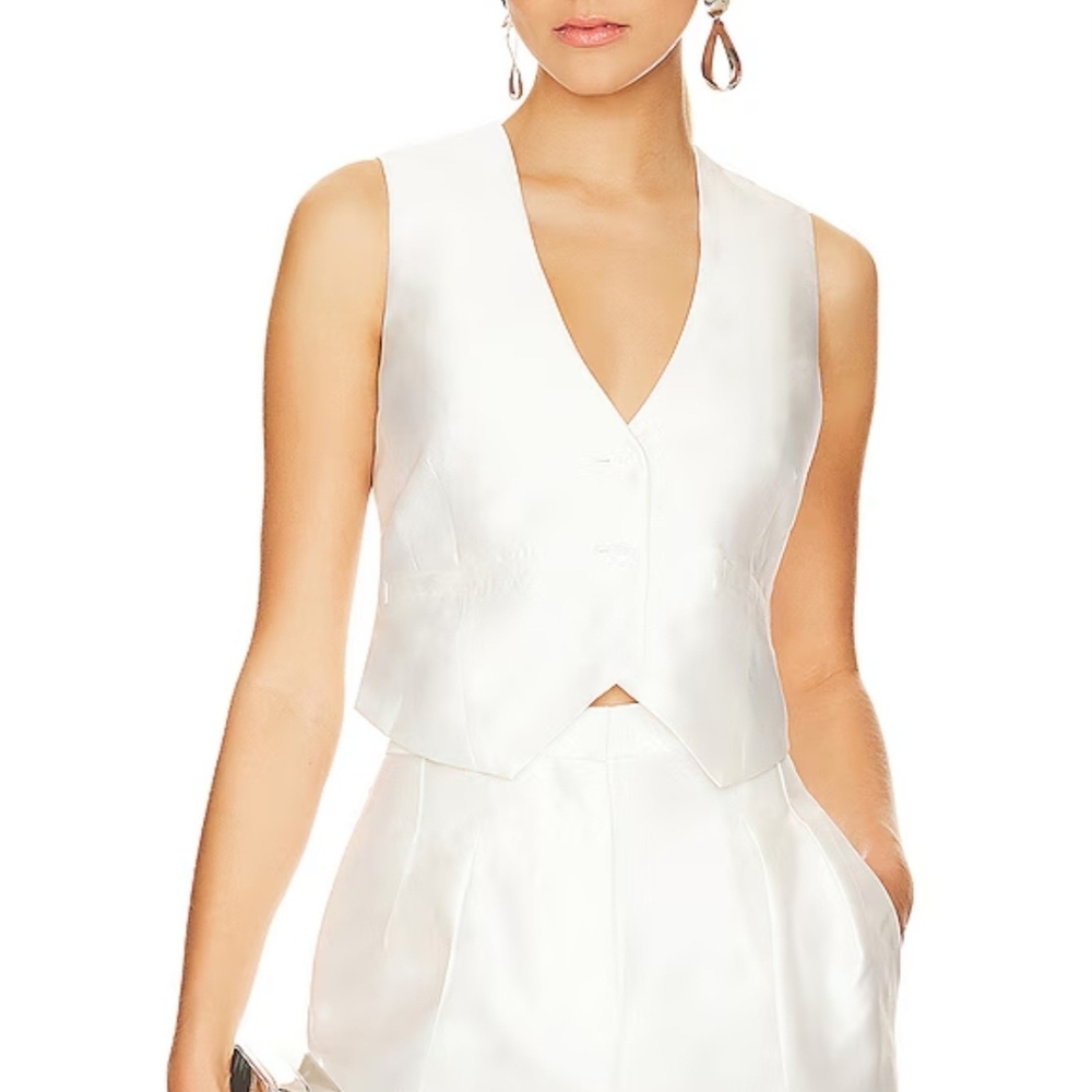 Ronny Kobo "Foxy Vest" In Ivory